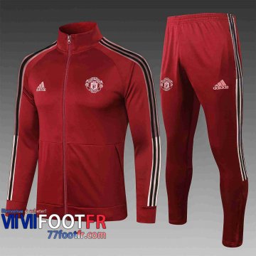 77footfr Veste foot Manchester United cramoisi 2020 2021 A400