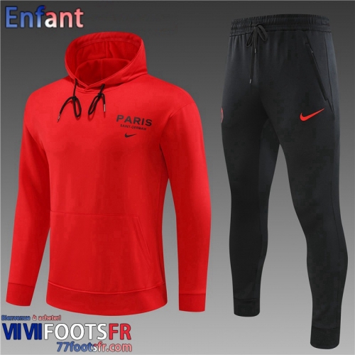 Sweatshirt Foot PSG rouge Enfant 2023 2024 TK549