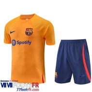 Survetement T Shirt Barcelone orange Homme 2022 2023 TG696
