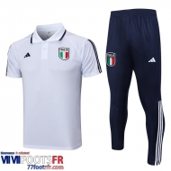 Polo foot Italie Blanc Homme 2023 2024 PL681