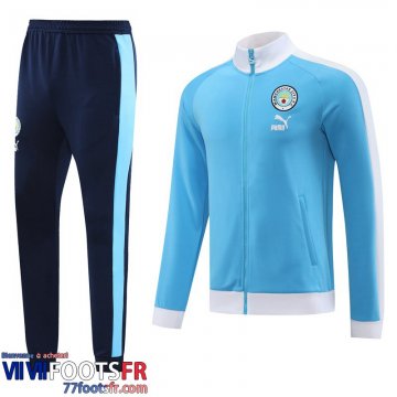 Veste Foot Manchester City bleu ciel Homme 2023 2024 JK728