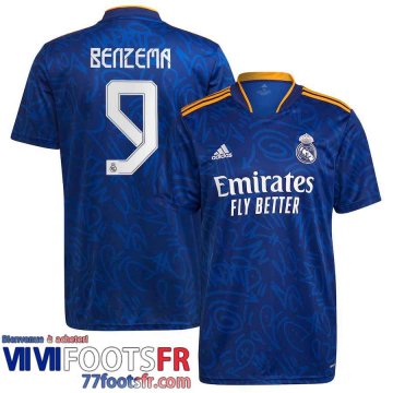 Maillot De Foot Real Madrid Extérieur Homme 21 22 # Benzema 9
