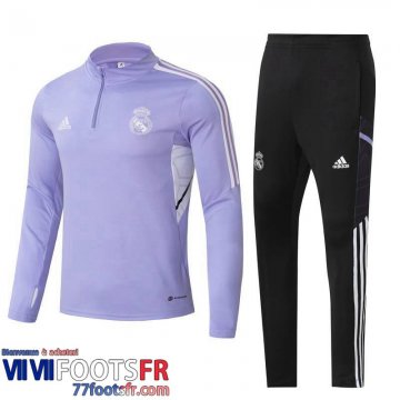 Survetement de Foot Real Madrid Violet Homme 2022 2023 TG623