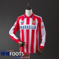 Retro Maillot De Foot Atletico Madrid Domicile Homme Manche Longue 94 95 FG1151