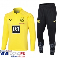 Survetement de Foot Dortmund jaune Homme 2023 2024 A121