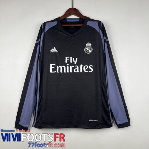 Retro Maillot De Foot Manche Longue Real Madrid Third Homme Manche Longue 16/17 FG282