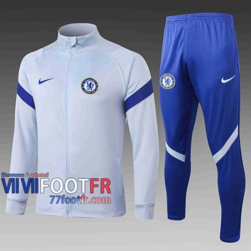 77footfr Chelsea Veste foot - Patron Gris clair 20-21 A372