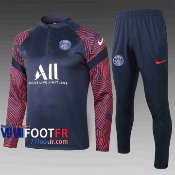 Survetement Foot PSG 2020 2021 Bleu Grande taille