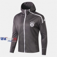 Boutique Veste Foot Bayern Munich Avec Capuche Gris 2019/2020 Nouveau Promo