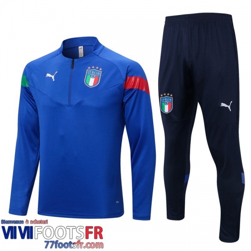 Survetement de Foot Italie bleu Homme 2022 2023 TG520