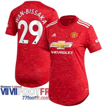 Maillot de foot Manchester United Aaron Wan-Bissaka #29 Domicile Femme 2020 2021