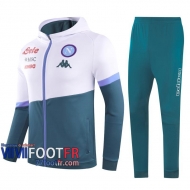 77footfr Veste Foot SSC Napoli blanc vert - 2020 2021 J163