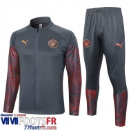 Veste Foot Manchester City gris foncé Homme 2023 2024 B46