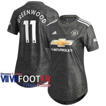 77footfr Manchester United Maillot de foot Greenwood 11 Exterieur Femme 20-21