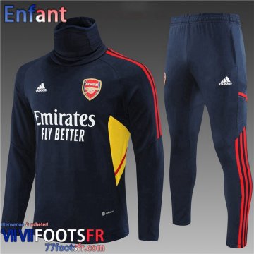 KIT: Survetement de Foot Arsenal bleu Enfant 2022 2023 TK426