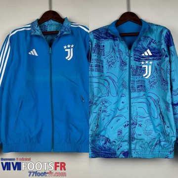 Coupe Vent Reversible Juventus blue-light blue Homme 2023 2024 D117