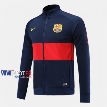 Magasins Veste Foot Barcelone FC Bleu/Rouge 2019/2020 Nouveau Promo