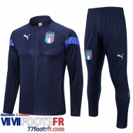 Veste Foot Italie bleu marine Homme 2022 2023 JK618