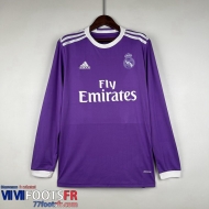 Retro Maillot De Foot Real Madrid Exterieur Homme Manche Longue 16 17 FG386