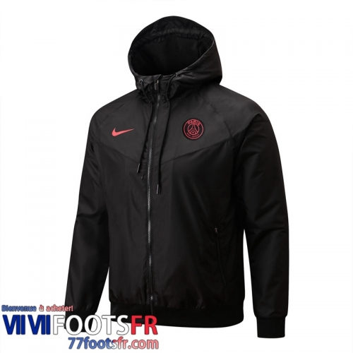 Coupe Vent - Sweat a Capuche PSG noir Homme 2022 2023 WK70