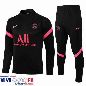 Survetement Foot PSG Homme noir 2021 2022 TG61