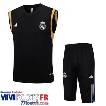 Survetement Sans manches Real Madrid noir Homme 2023 2024 TG960