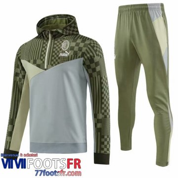 Sweatshirt Foot AC Milan vert gris Homme 2023 2024 SW69