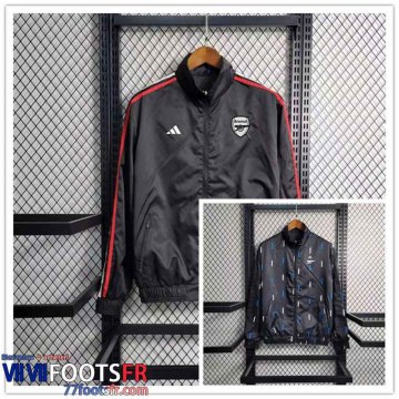 Coupe Vent Vetements reversibles Arsenal gris foncé Homme 2023 2024 WK435