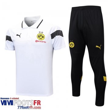 Polo foot Dortmund BVB Blanc Homme 2023 2024 PL650