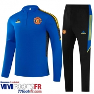 Survetement de Foot Manchester United bleu Homme 21 22 TG166