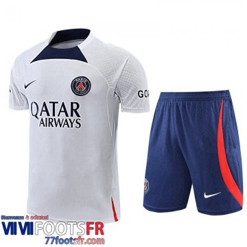 Survetement T Shirt PSG Blanc Homme 2022 2023 TG680
