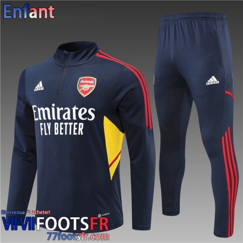 Survetement de Foot Arsenal bleu Enfant 2022 2023 TK298