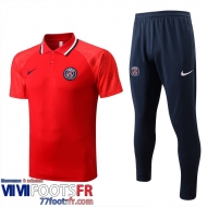 Polo foot PSG rouge Homme 2022 2023 PL563