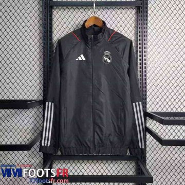 Coupe Vent Real Madrid noir Homme 2023 2024 WK325