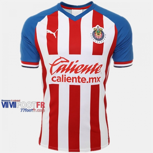 Nouveau Flocage Maillot De Foot Guadalajara Chivas Homme Domicile 2019-2020 Personnalisé :77Footfr