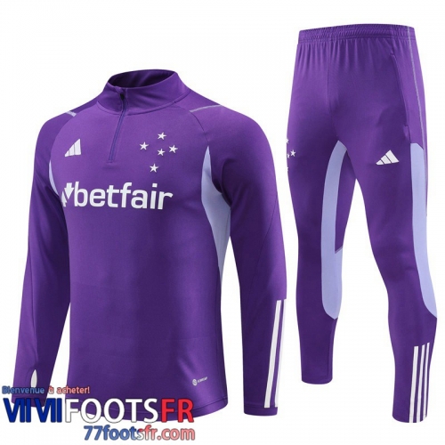 Survetement de Foot Cruzeiro Violet Homme 2023 2024 TG828