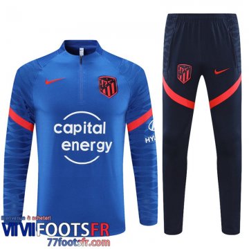 Survetement de Foot Olympique Lyon bleu Homme 21 22 TG158