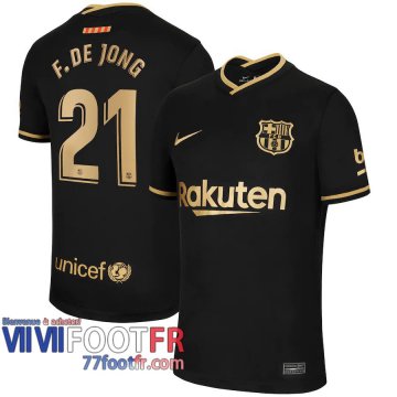 Maillot de foot Barcelone Frenkie de Jong #21 Exterieur 2020 2021