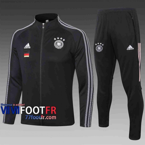 Veste de foot Allemagne 2020 2021 noir A321#