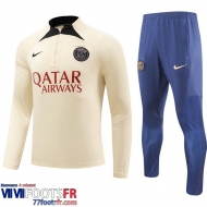 Survetement de Foot PSG jaune clair Homme 2023 2024 A76