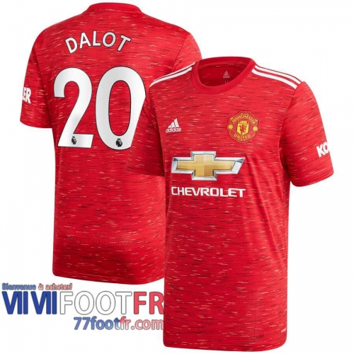 Maillot de foot Manchester United Diogo Dalot #20 Domicile 2020 2021