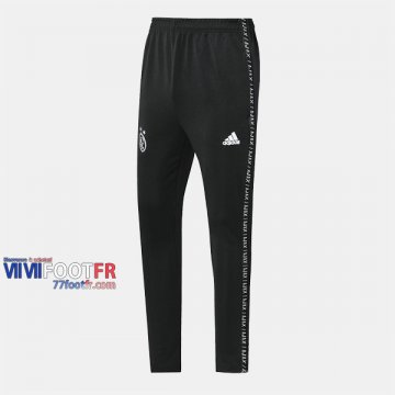 Promo: Nouveau Pantalon Entrainement Foot Ajax Amsterdam Retro Noir/Blanc 2019/2020