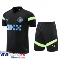 Survetement T Shirt Manchester City noir Homme 2022 2023 TG679
