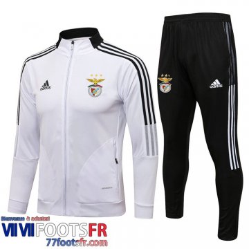 Veste Foot Benfica blanche Homme 2021 2022 JK152