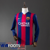 Retro Maillot De Foot Barcelone Domicile Homme Manche Longue 2014 15 FG863