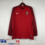 Retro Maillot De Foot Manche Longue Portugal Domicile Homme Manche Longue 2016 FG285