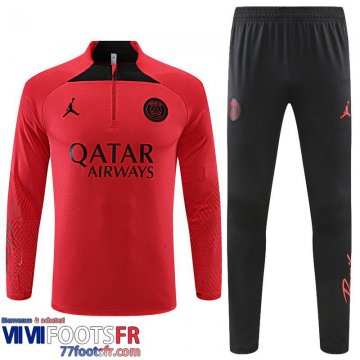 Survetement de Foot PSG Paris rouge Homme 2022 2023 TG437