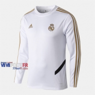 Nouveau Promotion Sweatshirt Foot Real Madrid Blanc 2019-2020