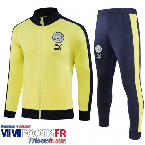 Veste Foot Manchester City jaune Homme 2023 2024 JK809