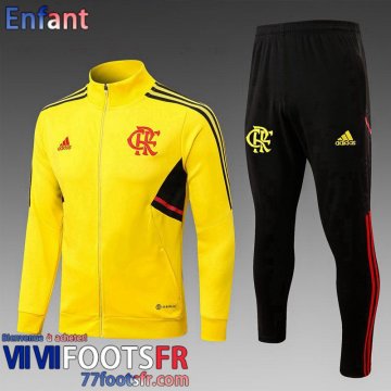 Veste Foot Flamengo jaune Enfant 2022 2023 TK520